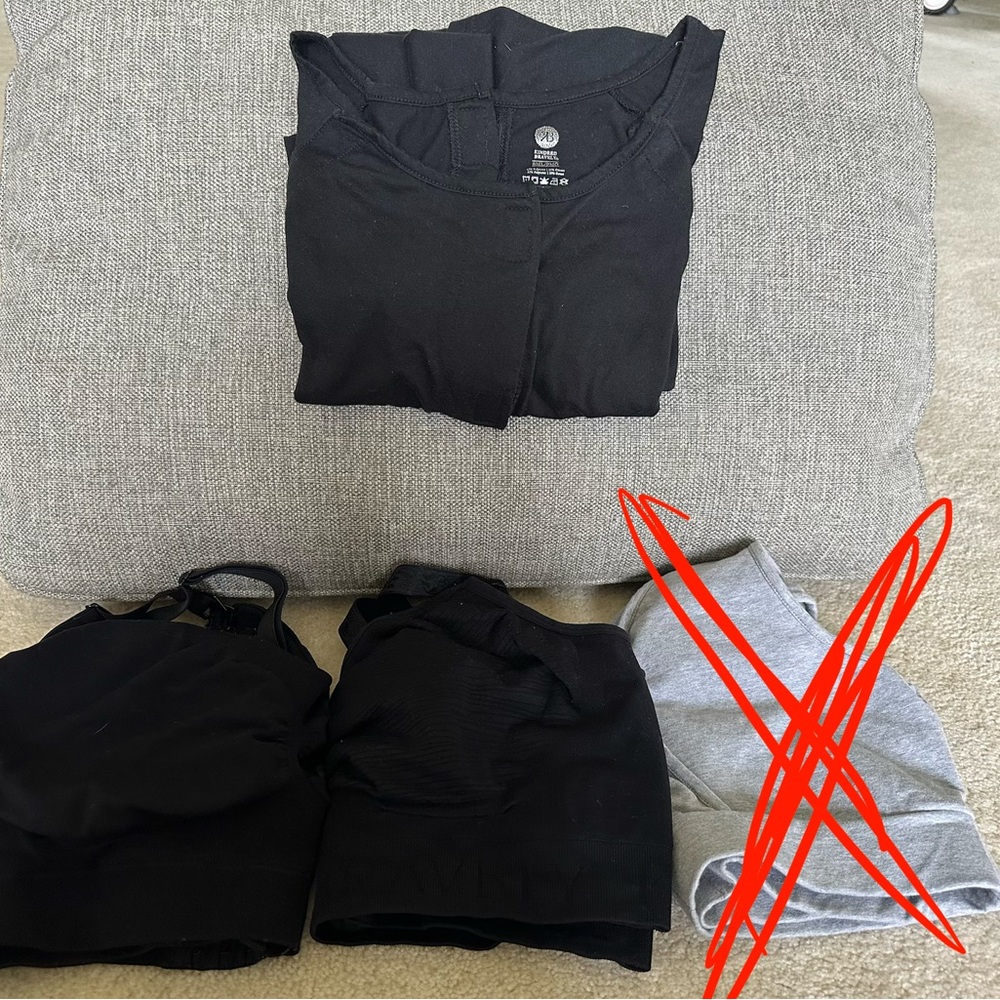 Kindred Bravely Bundle- Delivery Gown, 3 Bras, read for details